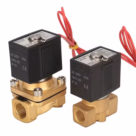 1 1/2'' 2'' IP68 Fonte de água subaquática à prova d'água Válvula solenóide de latão 12VDC 24VDC 110VAC 220VAC