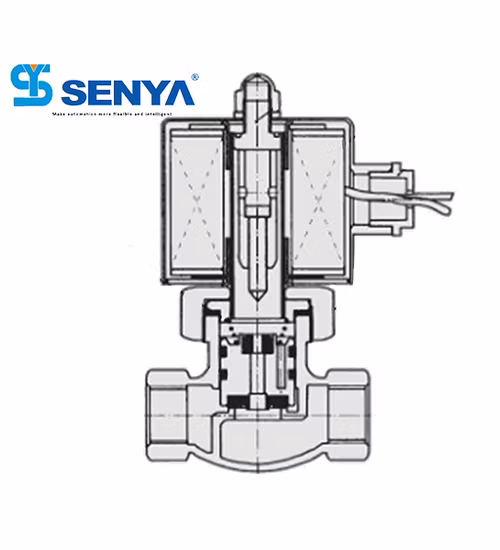 USB Series Pilot Operated Working in High Temperature 2/2 Ways Stainless Steel Steam Solenoid Valve for Power Generation Equipment