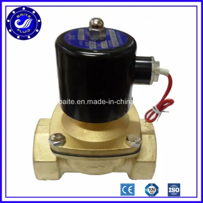 Válvula solenóide pneumática de alta temperatura para máquina de lavar, válvula solenoide de água de 1/2 polegada
